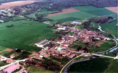 Vue aérienne de Villécloye